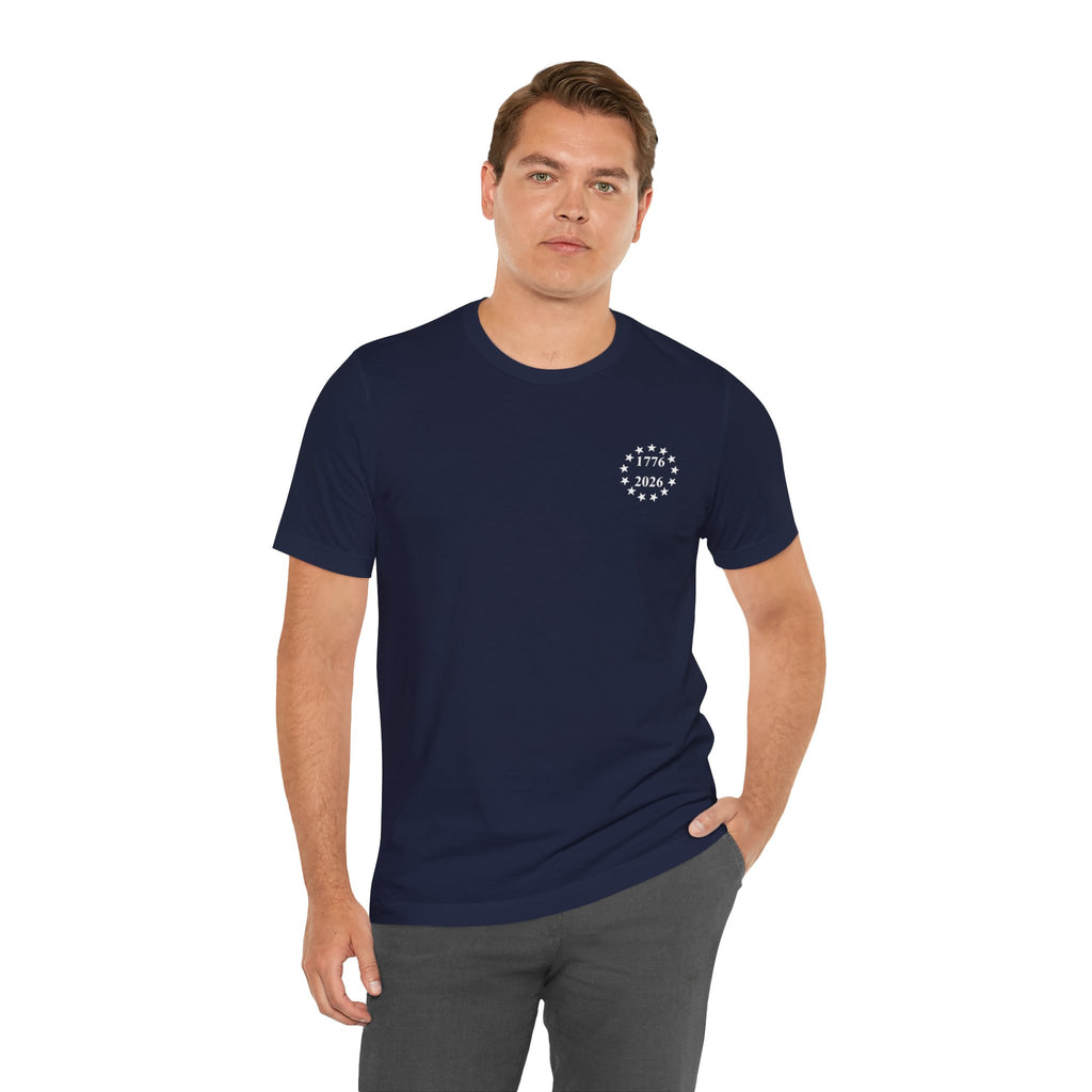 250 Years Semiquincentennial T-Shirt — 'We The People' Bald Eagle American Flag Tee