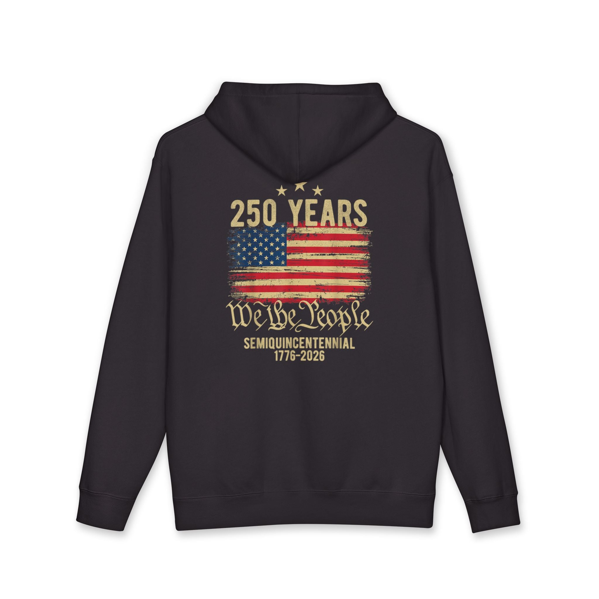 250 Years American Flag Hoodie — "We The People" Semiquincentennial 1776–2026