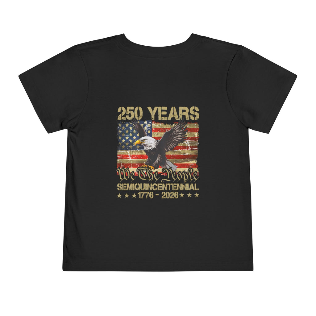 Toddler Tee — 250 Years Semiquincentennial Eagle USA Flag (1776–2026)