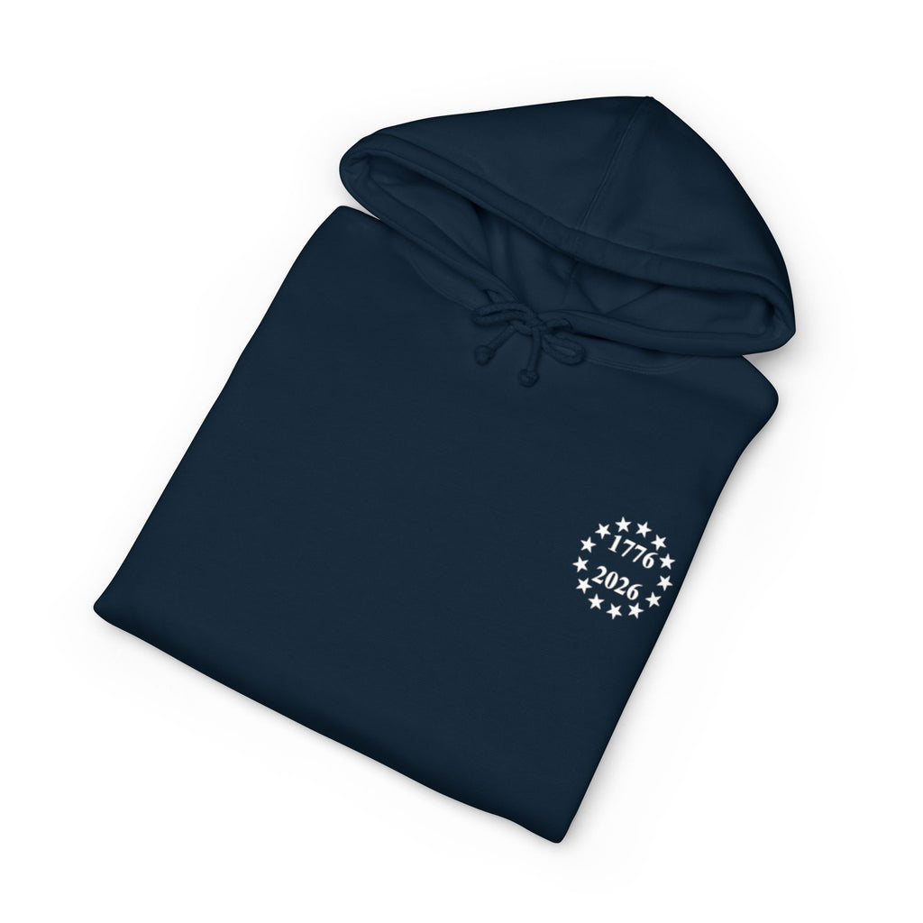 250 Years American Flag Hoodie — "We The People" Semiquincentennial 1776–2026
