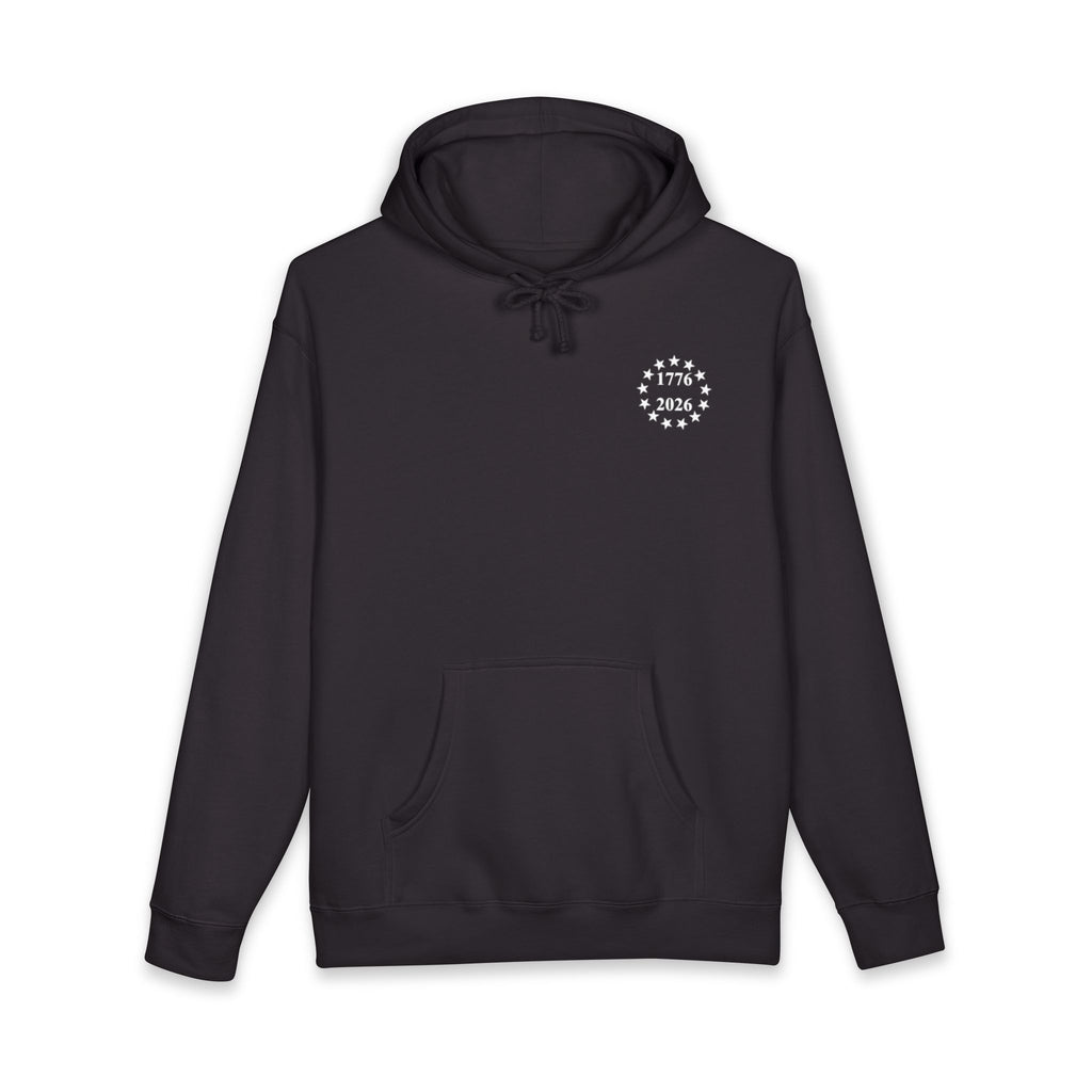 Semiquincentennial Hoodie — 250 Years 1776–2026 American Flag & Eagle