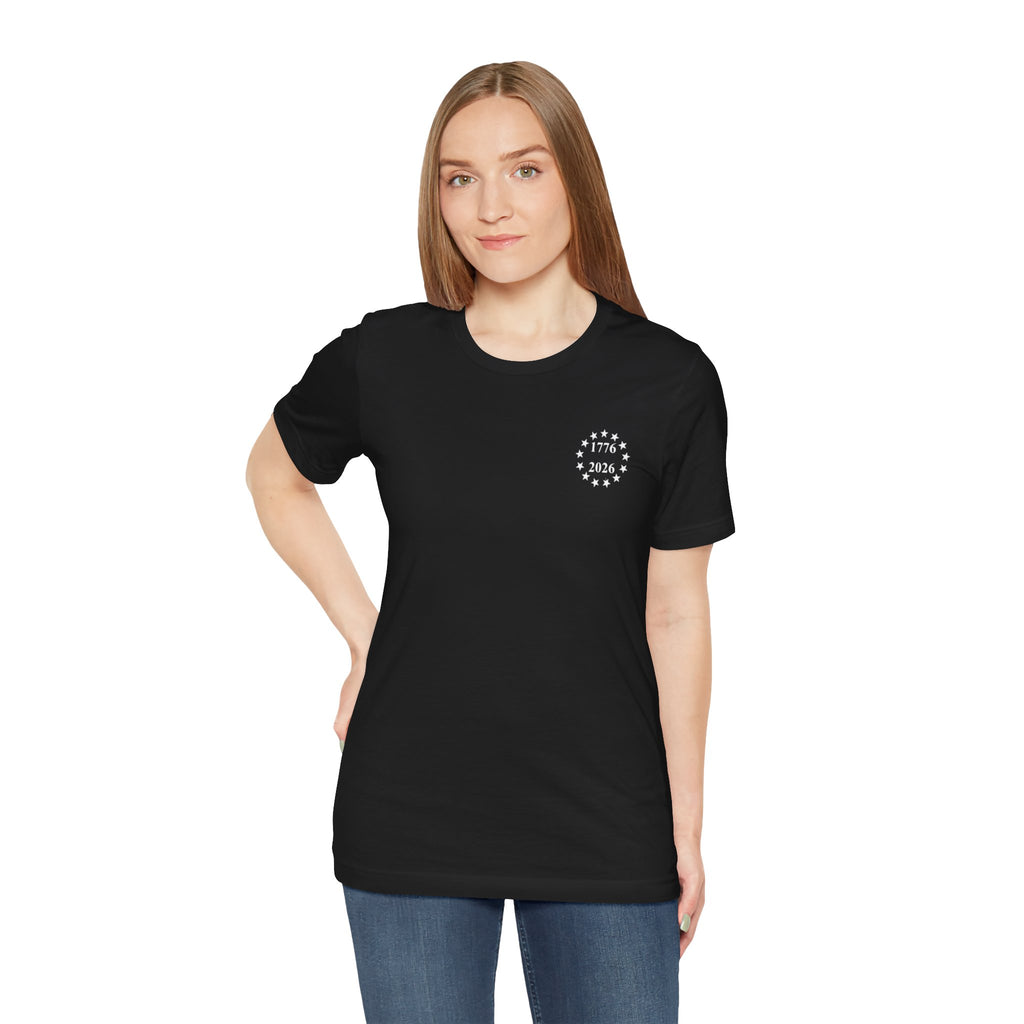250 Years Semiquincentennial T-Shirt — 'We The People' Bald Eagle American Flag Tee