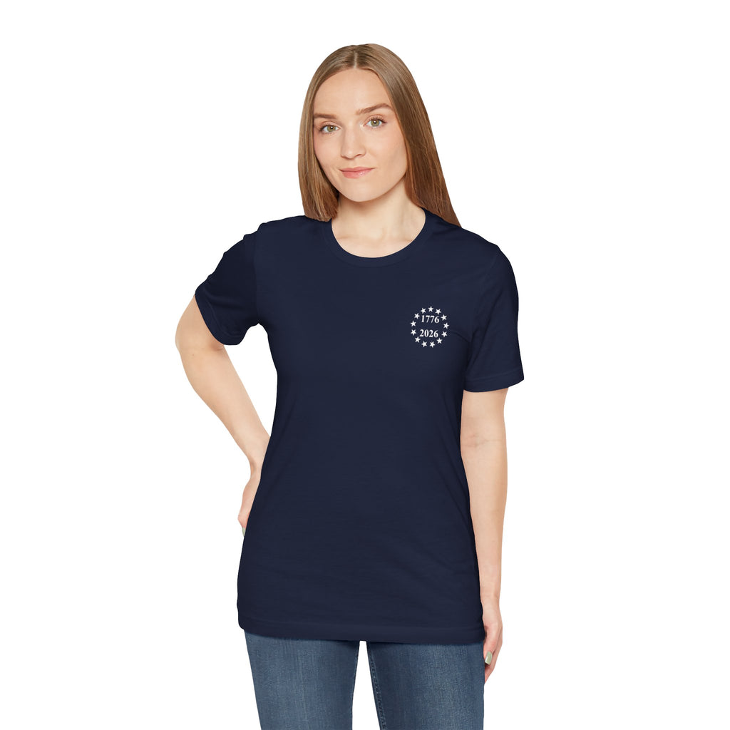 250 Years Semiquincentennial T-Shirt — 'We The People' Bald Eagle American Flag Tee
