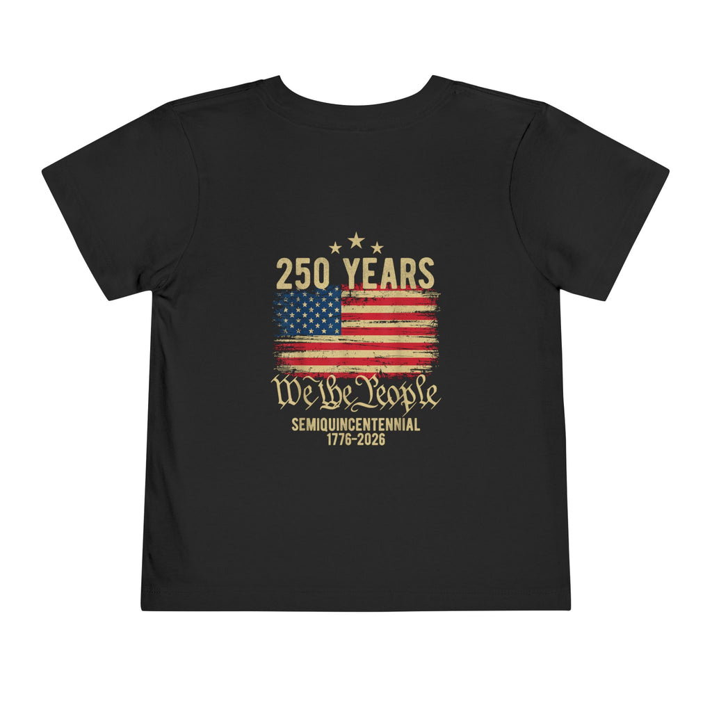 Toddler Tee - "We the People" 250 Years Semiquincentennial USA Flag