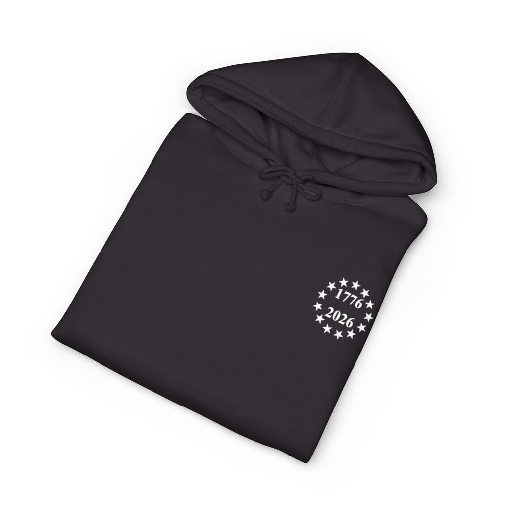 Semiquincentennial Hoodie — 250 Years 1776–2026 American Flag & Eagle