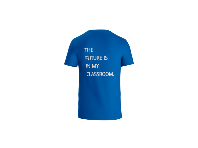 "The future is in my classroom" Short Sleeve Shirt